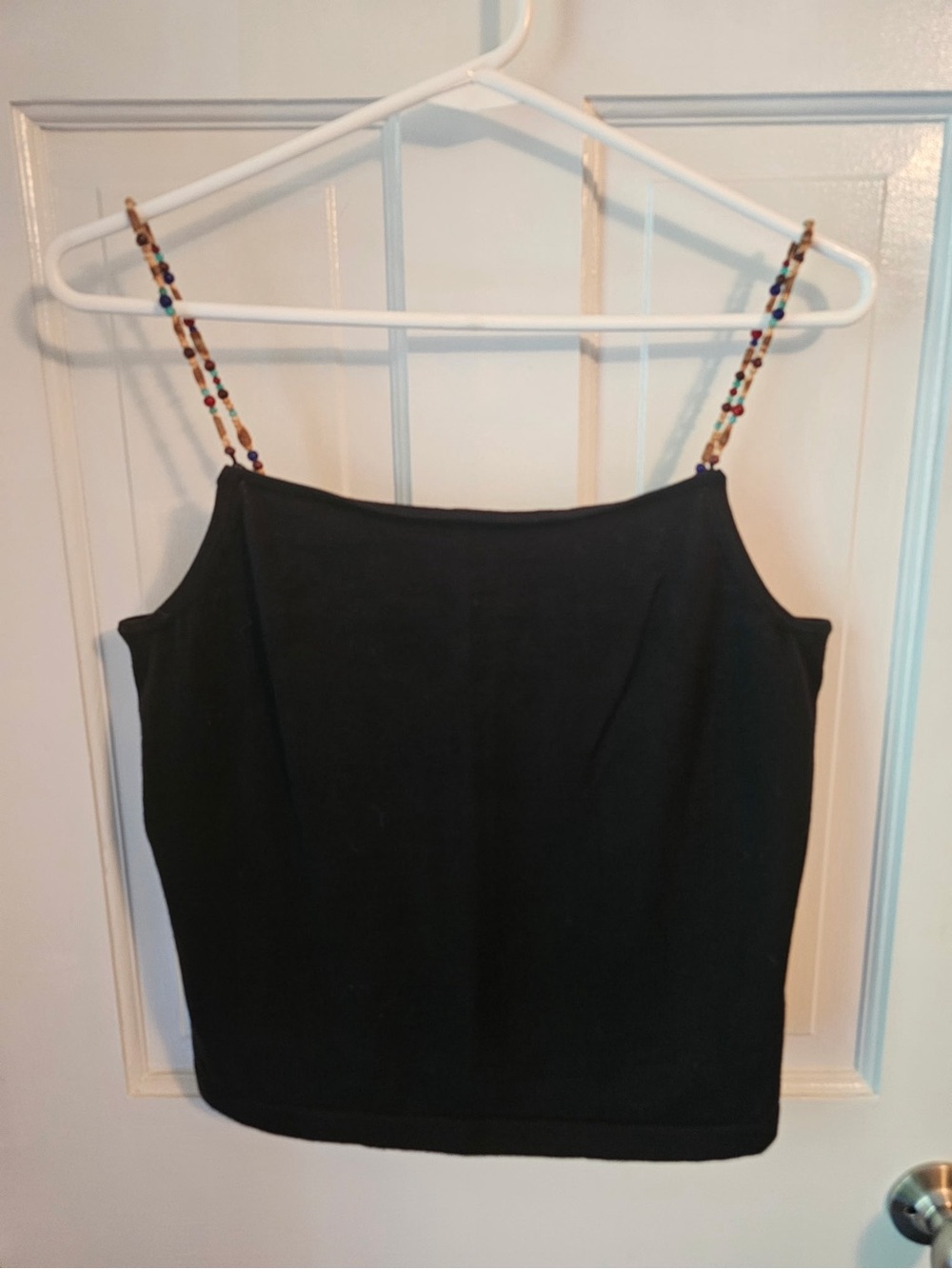 Ralph Lauren Black Camisole with Beaded Straps